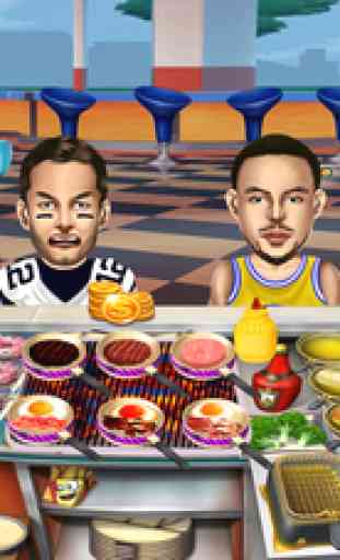 Olympics Cooking Cafe-teria World's Master Burger Chef Food Court Hamburger Fever games 3