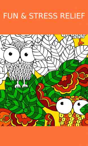 Owl Coloring Book For Adults: Free Fun Adult Coloring Pages - Relaxation Anxiety Stress Relief Color Therapy Games 4