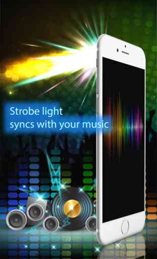 Night club strobe light-synced with your music 1