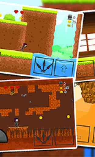 NINJA SIDE 2D (A platform jump n shoot game) 1