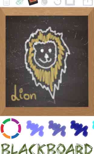 Painting on blackboard or slate to create or draw notes 3
