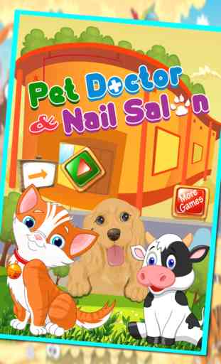 Pet doctor & nail salon – My mini pets fancy nail makeover & foot spa game 1