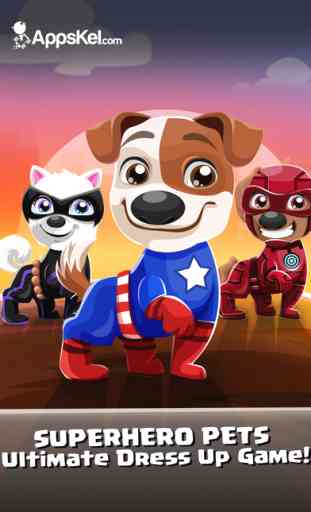Pets Captain Superhero Dress Up 2 – The Age of Secret Games for Free 1