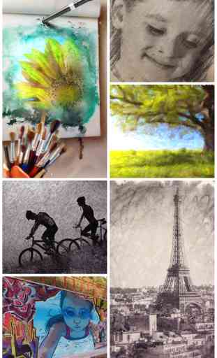 Photo Art Maker: Graffiti Creator & Watercolor Effect, Pencil Sketch, Drawing Effects! 2