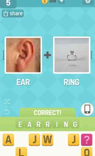 Pictoword Free: Fun 2 Pics Guess What's the 1 Word 2