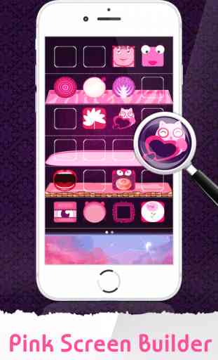Pink Icon Skins Maker & Home Screen Wallpapers for iPhone, iPad & iPod 1