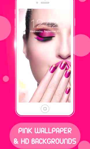 Pink Live Wallpapers & Backgrounds HD for Live Photos, Lock Screen Themes for iPhone,iPad & iPod 1