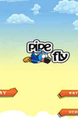 Pipe Fly - Tiny Bird Flaps his Wings over the Rainbow Towers 3