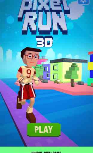 Pixel Run Blocky 3D. Endless Running on Block War Roads Challenge 2
