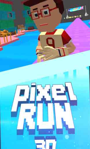 Pixel Run Blocky 3D. Endless Running on Block War Roads Challenge 4