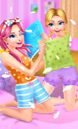PJ Slumber Party Night: Spa Makeup and Dress Up Beauty Salon Girls Game 1