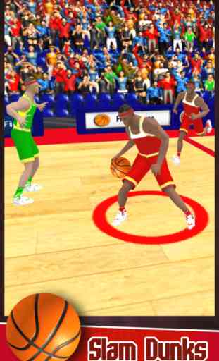 Play Basketball Hoops 2016 - Real Basketball slam dunks game for dribbling and fantasy kings 2k16 1