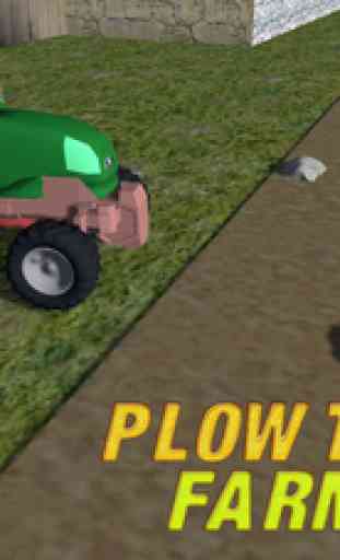 Plow Farm Tractor –Newest farming plowing harvesting  growing organic crops 3D Simulator Game 1