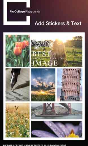 Pic Collage Playgrounds – picture collage, camera effects plus photo editor 2
