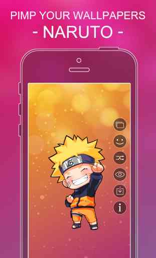 Pimp Your Wallpapers Pro - Naruto Edition for iOS 7 2