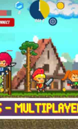 Pixel Survival Game - Retro multiplayer mining crafting survival island 1