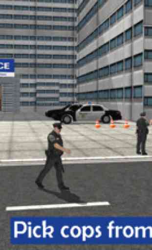 Police City Bus Staff Duty Simulator 2016 3D - London Anicent City Police Department Pick & Drop 1