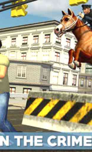 Police Horse Chase 3D - Sheriff Arrest the Thief & Robbers to Control the Town Crime Rate 3