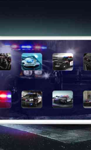 Police Siren Sound ~ The best emergency radio car sounds with reb/blue strobe (FREE) 2