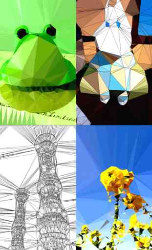 Polygon Art - 3D Polygon Effects Photo Editor Apps for making image like the early days of 3D game - 2