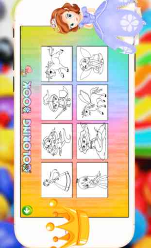 Princess Coloring Book -  All In 1 Fairy Tail Draw, Paint And Color Games Hd For Good Kid 3