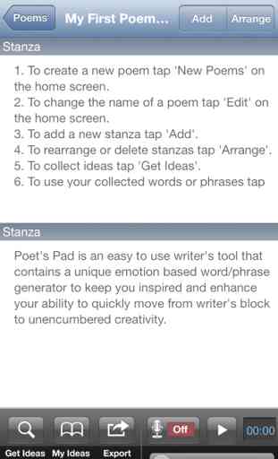 Poet's Pad™ for iPhone 3