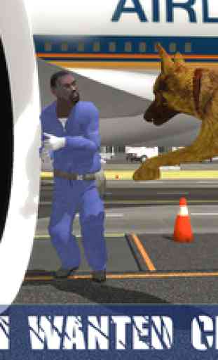 Police Dog Airport Criminal Chase 3D 3