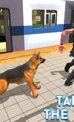Police Subway Security Dog – City crime chase sim 2