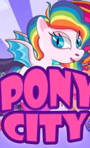 Pony City - Girls pet unicorn evolution games 1