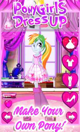 Pony Girl Dress Games for My Little Equestria Kids 2