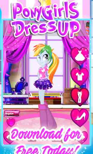 Pony Girl Dress Games for My Little Equestria Kids 4