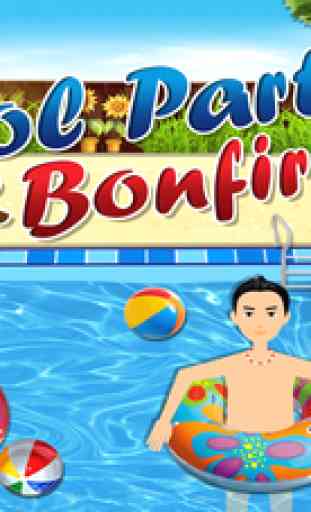 Pool Party & Bonfire - BBQ cooking adventure & chef game 1