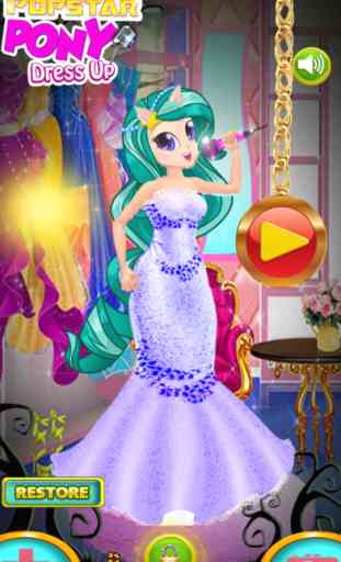 Pop Star Pony Games for My Little Equestria Teens 1
