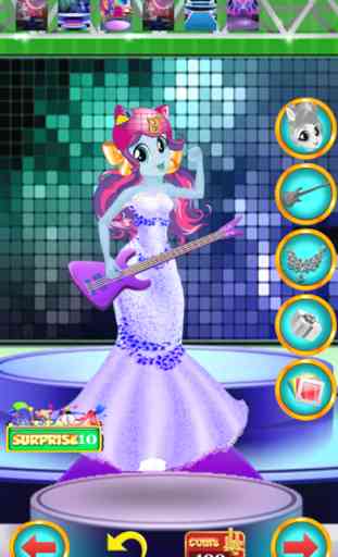 Pop Star Pony Games for My Little Equestria Teens 3