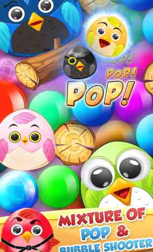 Pop The Birdy - Bubble Shooter Cross Finger Puzzles 1