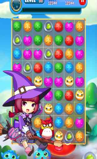 Pop Witch Bubble Angry Match 3: Jelly Birds Mania 2