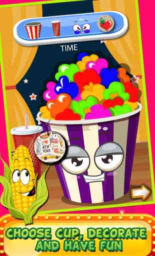 Popcorn Maker-Kids Girls free cooking fun game 3