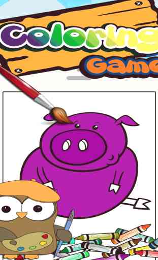 Preeschool Coloring Free Happy Pig 3