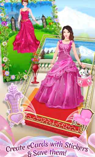 Princess Party Planner - Dress Up, Makeup & eCard Maker Game 4