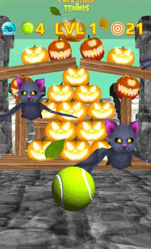 Pumpkins vs Tennis - Halloween Game - Free Edition 3