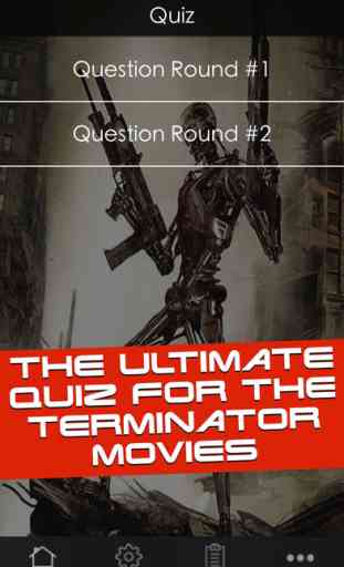 Quiz for the Terminator Movies - SciFi Trivia Game App including questions for Terminator 5: Genisys 1