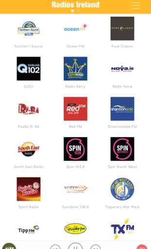Radios Ireland FM (Irish Radio) - Include RTÉ Radio 2FM, Dublin’s FM104, Spin 1038, Today FM 3