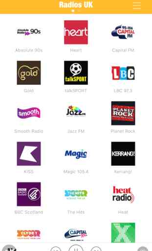 Radios UK FM (UK Radios, British Radios) - Include Capital FM, Heart, Absolute Radio, Smooth Radio, BBC Radio, Classic FM 2