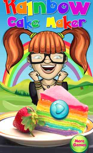 Rainbow Cake Maker - A crazy kitchen christmas cake tower making, baking & decorating game 1