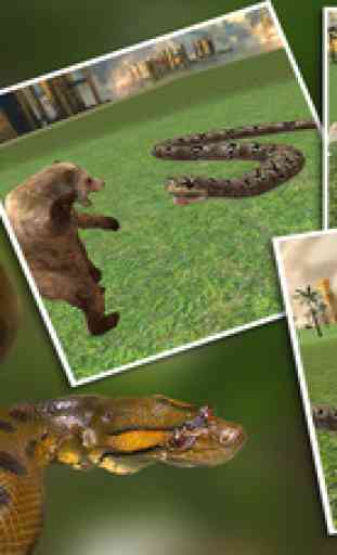 Real Anaconda Snake Simulator 3D: Hunt for wolf, bear, tiger & survive in the jungle 1