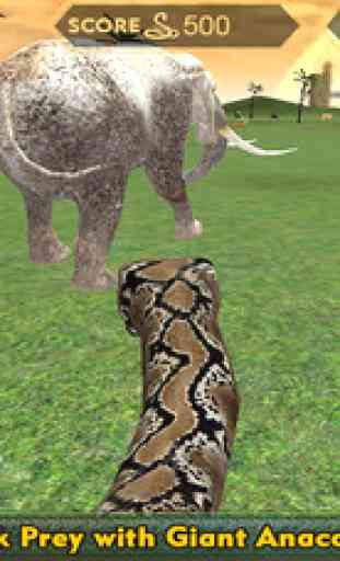 Real Anaconda Snake Simulator 3D: Hunt for wolf, bear, tiger & survive in the jungle 2