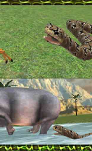 Real Anaconda Snake Simulator 3D: Hunt for wolf, bear, tiger & survive in the jungle 3