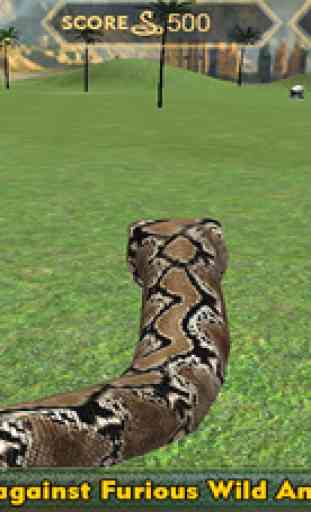 Real Anaconda Snake Simulator 3D: Hunt for wolf, bear, tiger & survive in the jungle 4