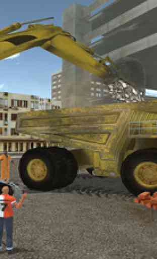 Real City Crane excavator operator simulator : Enjoy Dump truck, Drive Heavy Construction Material & Transport vehicle 3