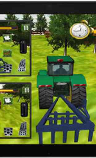 Real Corn Farming Tractor trolley Simulator 3d 2016 – free crazy farmer Harvester cultivator pro driving village sim 1